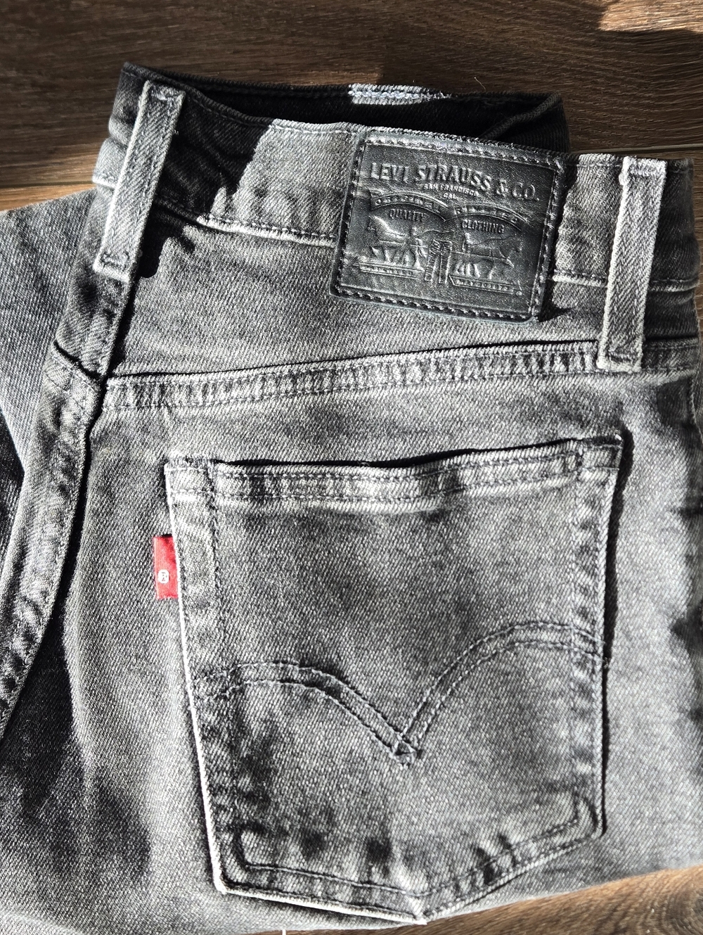 Levi's Wedgie Jeans, Button-Fly, Washed Black, W24